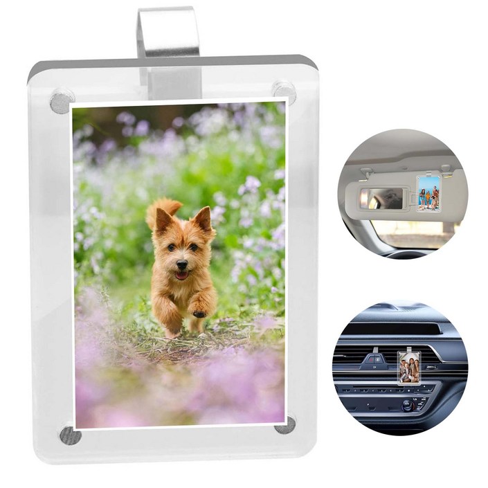 루이차량용사진걸이 차량용 사진 클립 6x9cm  자동차 선바이저 포토홀더