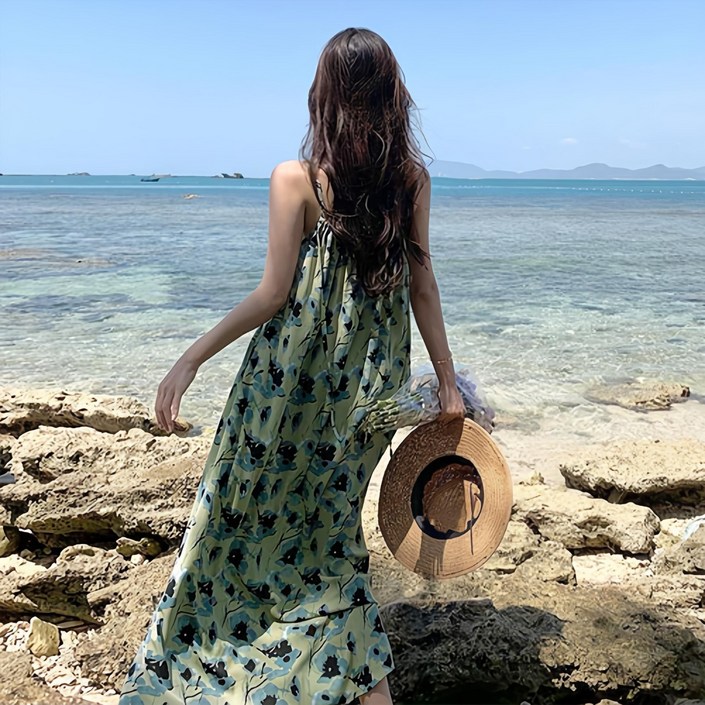 대박난박양 비치 끈나시 롱원피스