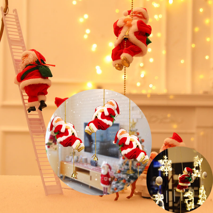 줄을 타고 오르락 내리락 산타인형 3종