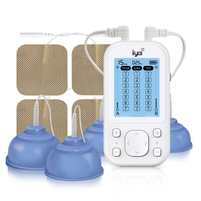 이야 흡착식 저주파 마사지기 흡착컵포함 USB 충전 EMS 마사지기