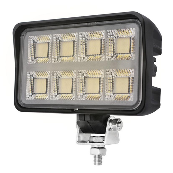 GL160 LED 써치라이트 160W 사각 작업등 DC 12V 24V 차량용 선박용 써치라이트 자동차 보조등 136000루멘 야간 작업등 보조등, 1개