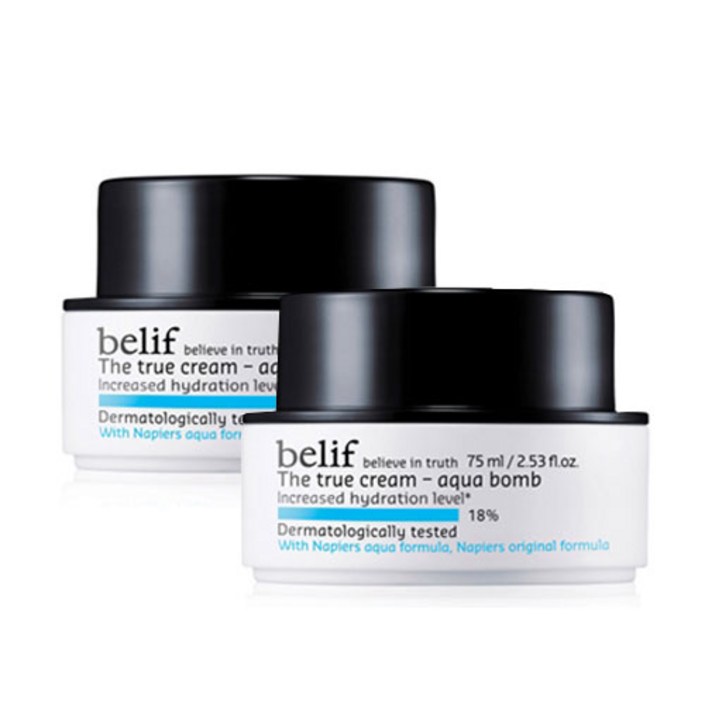 빌리프 더 트루 크림 아쿠아 밤 75ml+75ml 보습크림 지성피부수분크림 대용량수분크림