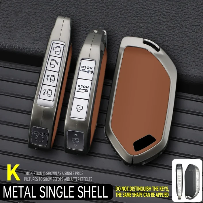 아연 합금 자동차 키 케이스 커버 보호 쉘 EV9 피칸토 소렌토 MQ4 카니발 KA4 모닝 K5 카렌스 56789 버