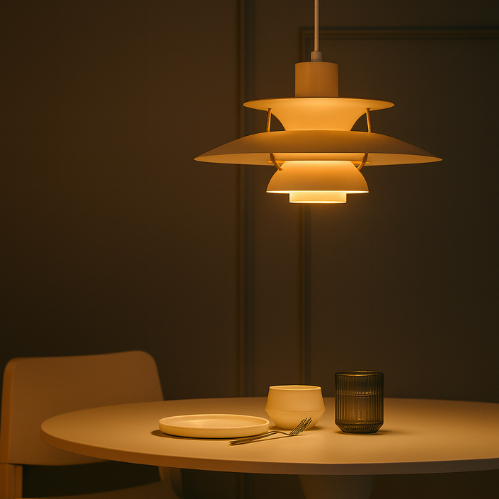 루이스 PH5 폴센 1등 펜던트 식탁등 펜던트조명 인테리어 카페조명 갓 북유럽 주방등 포인트, LED 콘벌브 7W 주광색하얀불빛