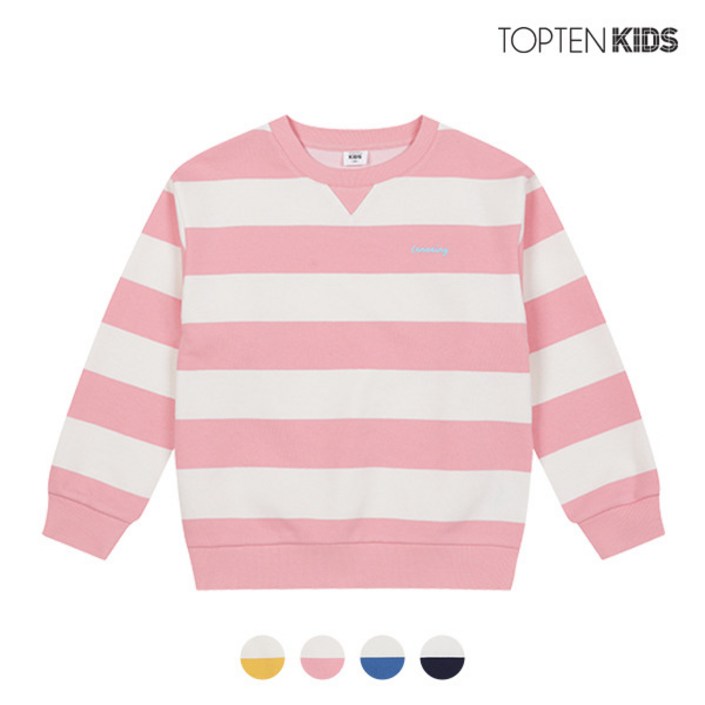 탑텐 스트라이프 맨투맨MKD1TR3001 7442976