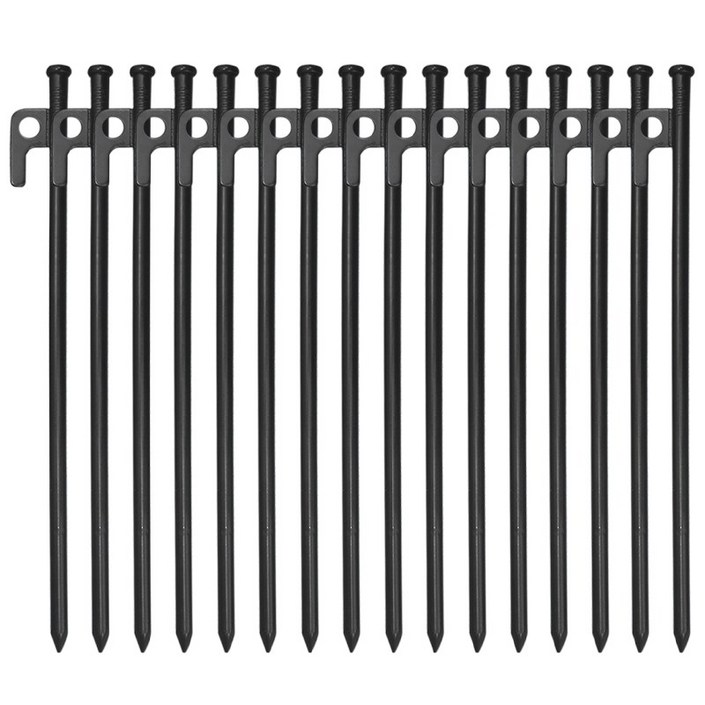 MOON LENCE 단조팩 고강도 타프팩 텐트 못 타프 못 캠핑 용품 캠핑 타프 텐트 부품 세 가지 길이 옵션 고강도강 경토 모래흙 풀밭 전지형적용 자체 수납 가방