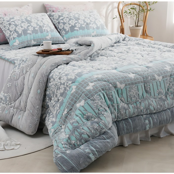 도미아 착번아웃 고밀도 극세사 이불