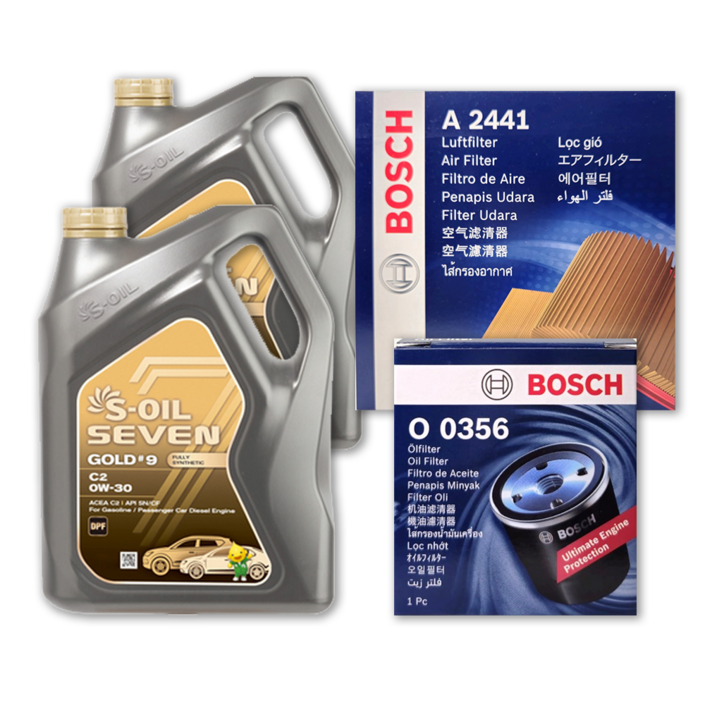 더 뉴 모닝 (TA) 1.0 LPG 엔진오일세트 세븐골드 9 RV C3 5W30