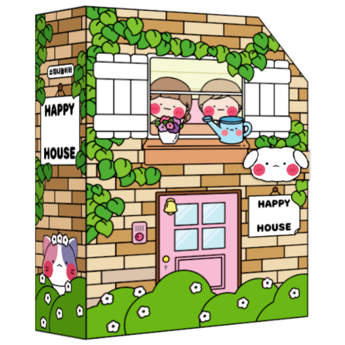 소워니놀이터 행복한 우리집 스퀴시북 DIY 만들기 세트, 1개