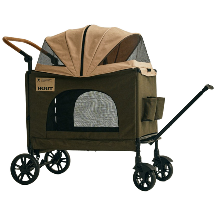 하웃 강아지 유모차 대형견 다견 저상형 개모차, 1개