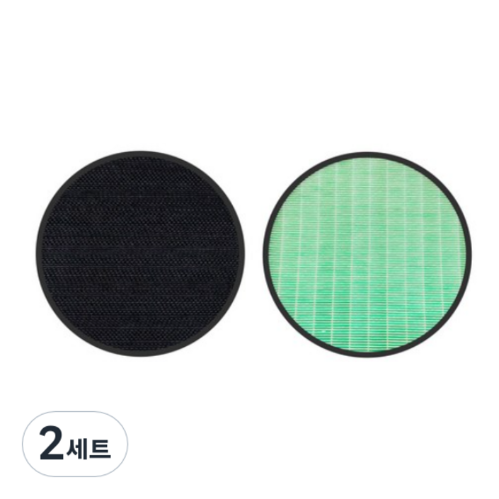 LG 엘지 공기청정기 호환 필터 퓨리케어 AS112VDS 프리미엄, PURICARE 320 헤파탈취세트프리미엄형, 2세트