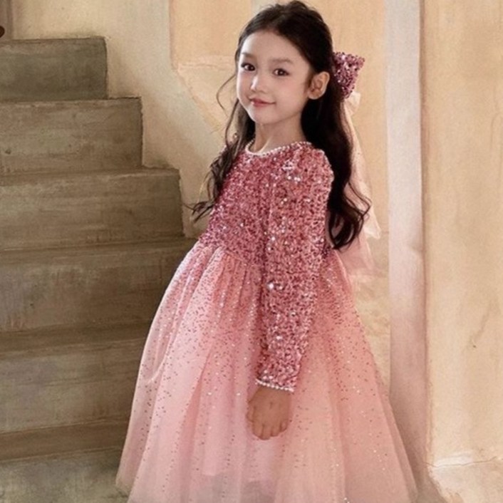 Arbe 글로우 스팽글 원피스