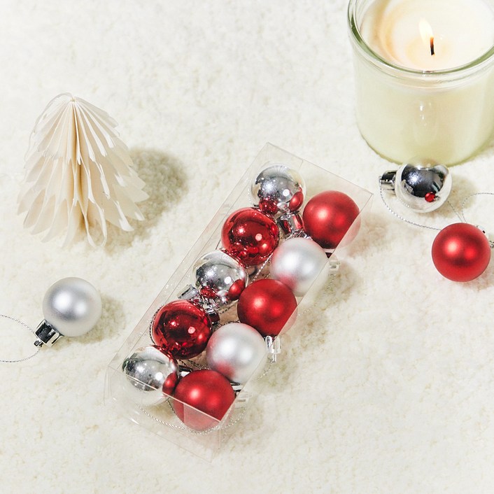 크리스마스 오너먼트 볼 10p 세트