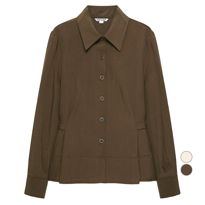 나이스클랍 여성용 허리라인 포인트 브라우스 A244PWB904