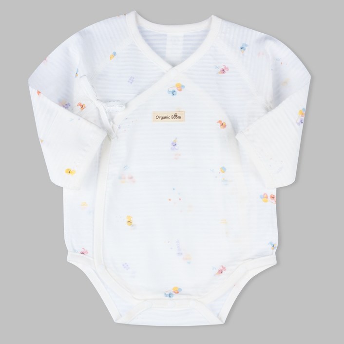 오가닉붐 유아용 청사해 뱀띠 배냇 슈트 여름용