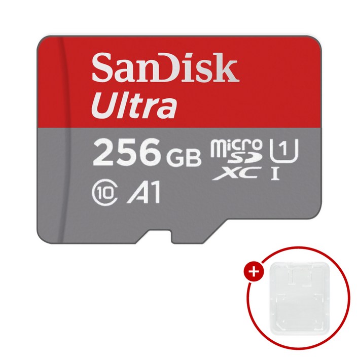 샌디스크 마이크로SD카드 Ultra A1 울트라 SDSQUA + SD카드 케이스
