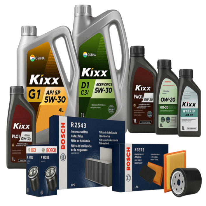 기아 K3 K5 터보 더뉴 올뉴 전차종 엔진오일 오일세트 보쉬필터 킥스오일