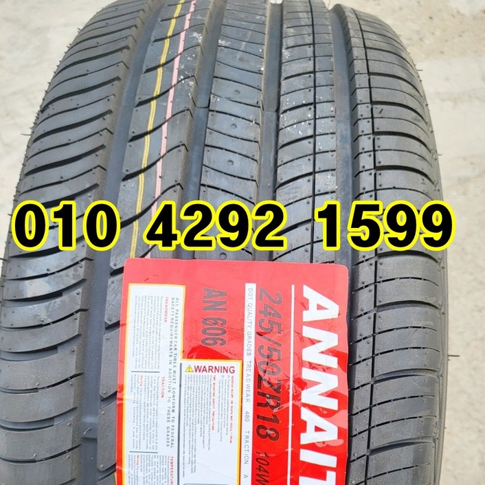 정품 신품타이어 24550R18 에쿠스 K9 제네시스 EQ900 G90 BMW X3 2455018, 1개