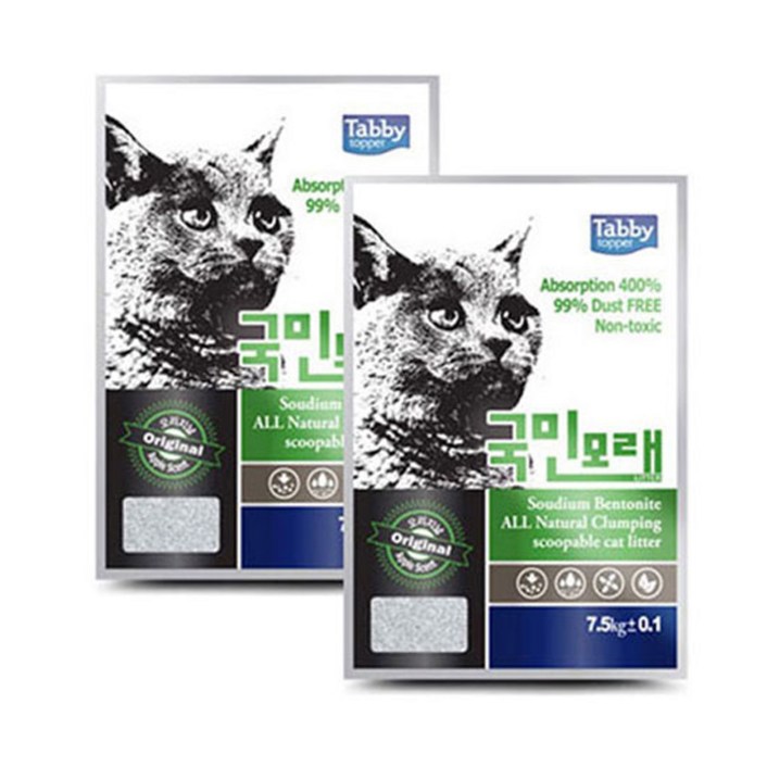 테비 국민모래 (애플향) 7.5kg 2개입