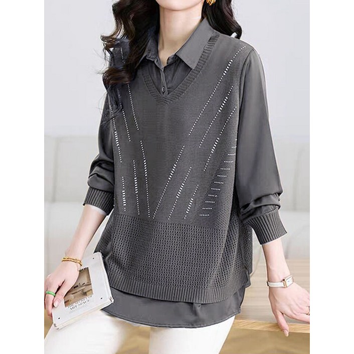 베나프 그레이스 조끼 페이크 셔츠BJ3LS014