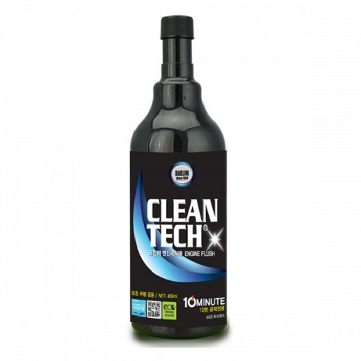 크린텍 엔진세척제 500ml, 1L 대림기업 엔진스케일링, 침전물제거 환경친화적제품 연비향상 가솔린 경유 LPG 겸용 엔진출력향상 매면감소 유해가스 감소 연료소모감소 엔진내부세척, 1개, 공용
