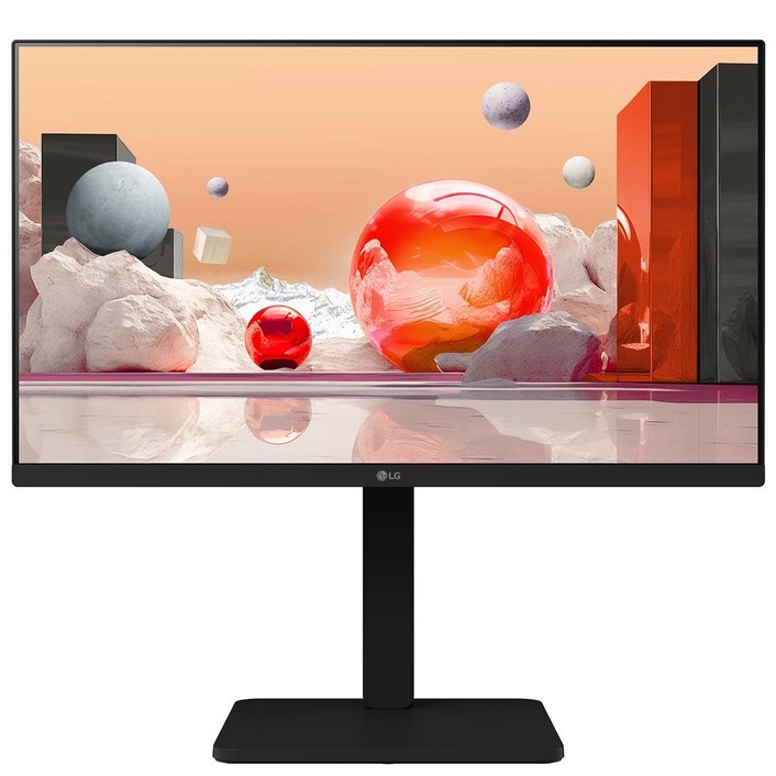 -LG전자- 24BA450 24인치 블랙 모니터 FHD LED IPS 피벗스탠드 스피커내장 60.4cm