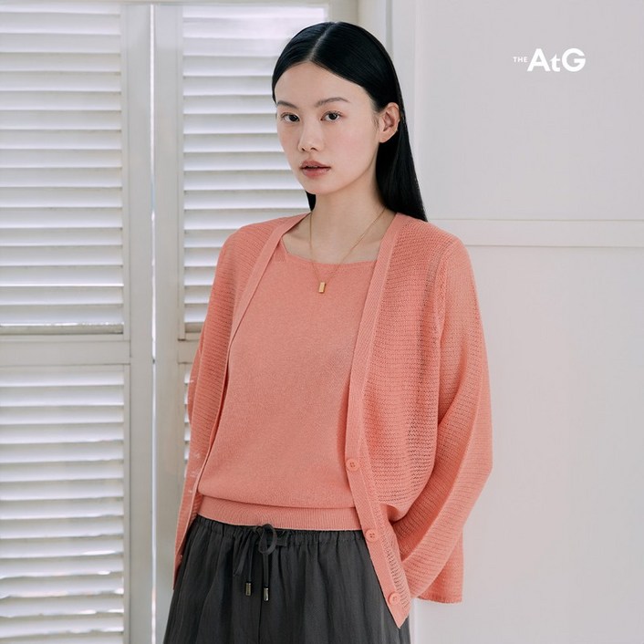 더엣지 론칭가79,90025SS 프렌치 린넨혼방 앙상블 4종