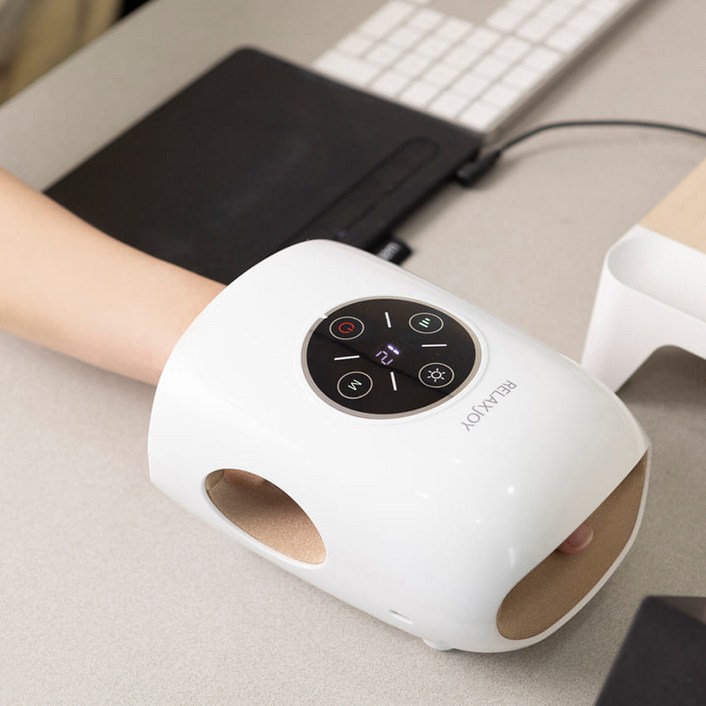 릴렉스조이 본사 릴렉스조이 미니미 무선 온열 손 마사지기 RJH3011