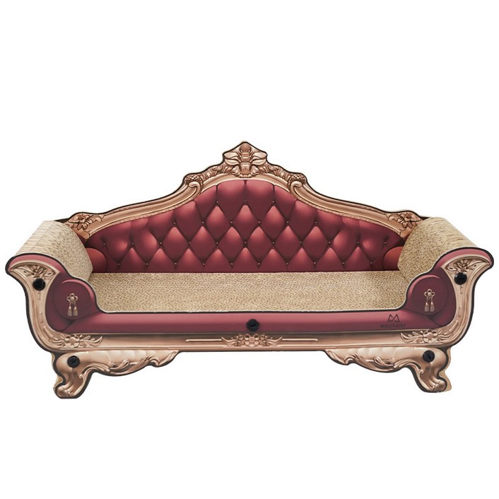 젠클로 클래식 소파 캣 스크래쳐, 1개, 레드 브라운