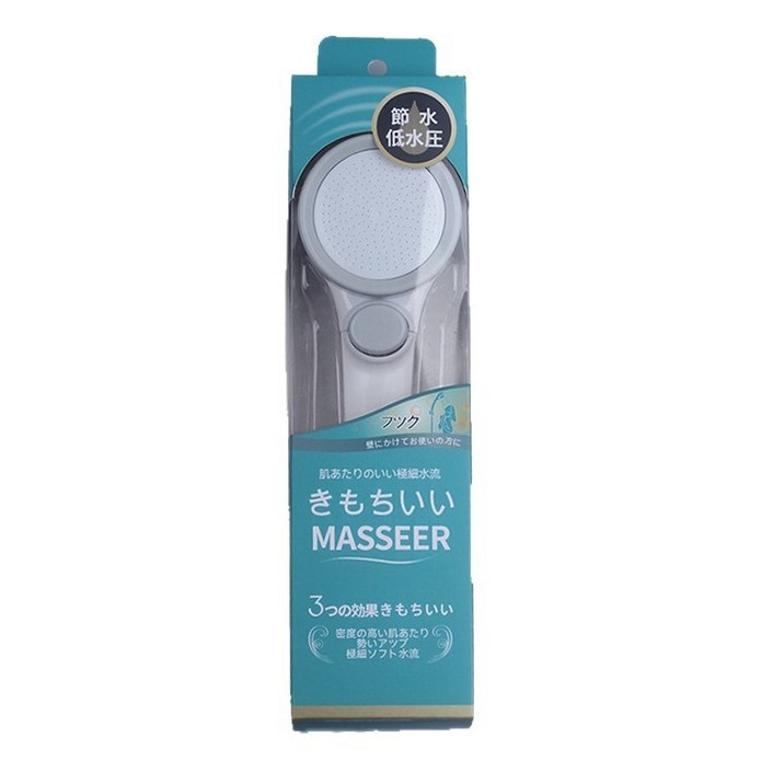 0.3mm 미세수류 일본특허 초고압 수압상승 샤워헤드 온오프 스마트라이프, 화이트, 1개
