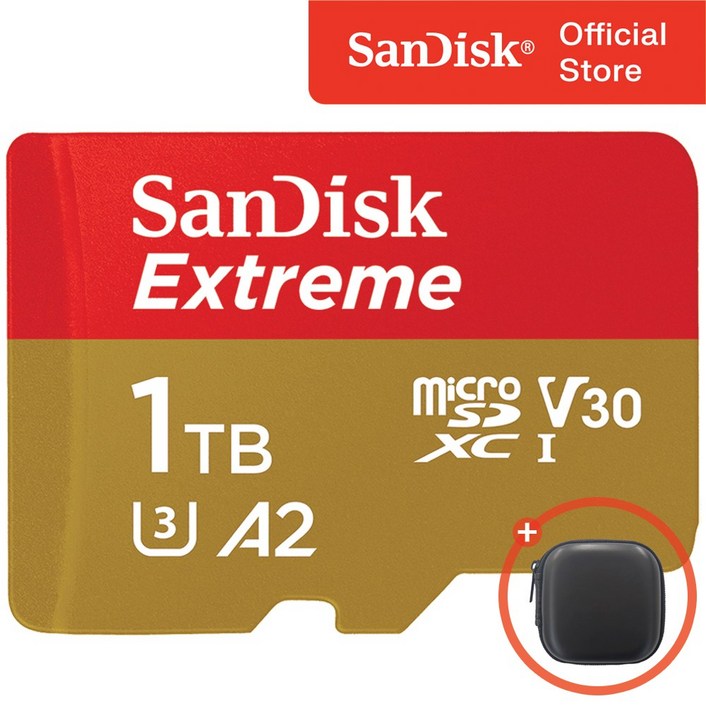 샌디스크코리아 공식인증정품 마이크로 SD카드 SDXC Extreme 익스트림 QXAV 1TB, 1TB, 1개
