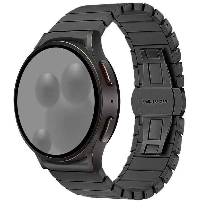 아이메이드잇 갤럭시워치 호환 링크 브레이슬릿 스트랩 밴드, 블랙, 1개