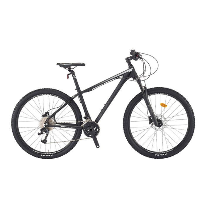 스마트자전거 테트라 7XX MTB 2024년 69.9cm27.5인치 33단 유압식디스크브레이크 입문용 미조립, 1개, 180cm, M사이즈 무광블랙