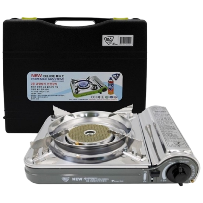 맥스 세라믹가스버너 휴대용가스렌지 MS3500CS 부르스타, 1개, 그레이