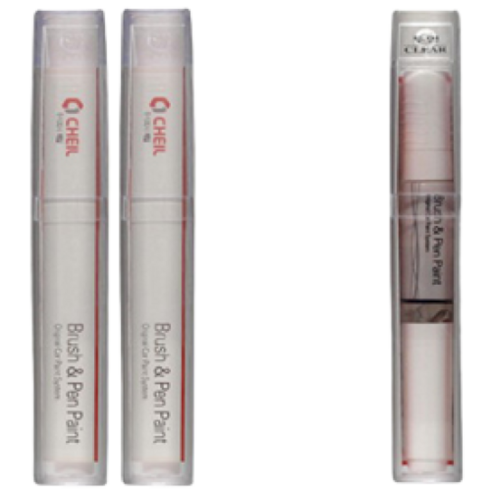 삼성 SM5노바 BPE/QXA 비안코펄 (2개가 한세트) 붓펜 + 투명붓펜 자동차 도색 차량용 카페인트, 1개