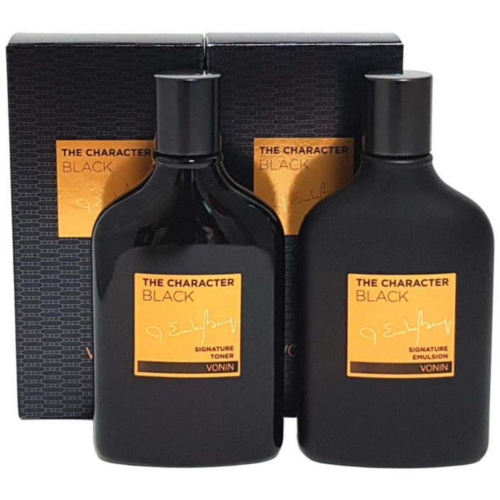 보닌 더 캐릭터 블랙 시그니처 토너  에멀전, 2세트
