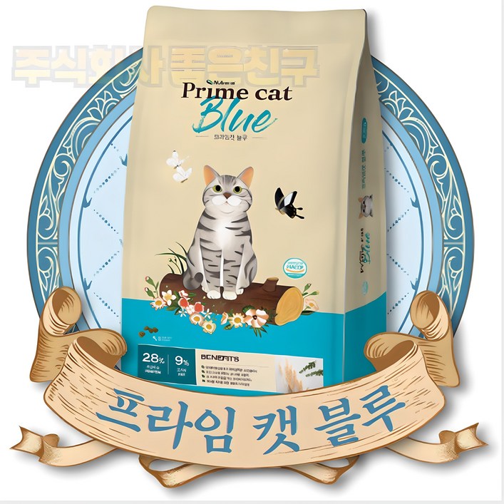 뉴트리나 프라임캣 블루 길고양이사료 길냥이밥 대용량고양이사료 20kg, 1개, 닭