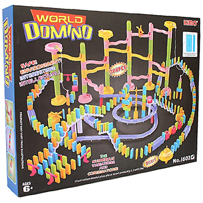 kimo 도미노월드마블 보드게임 308p, 혼합색상, 1개