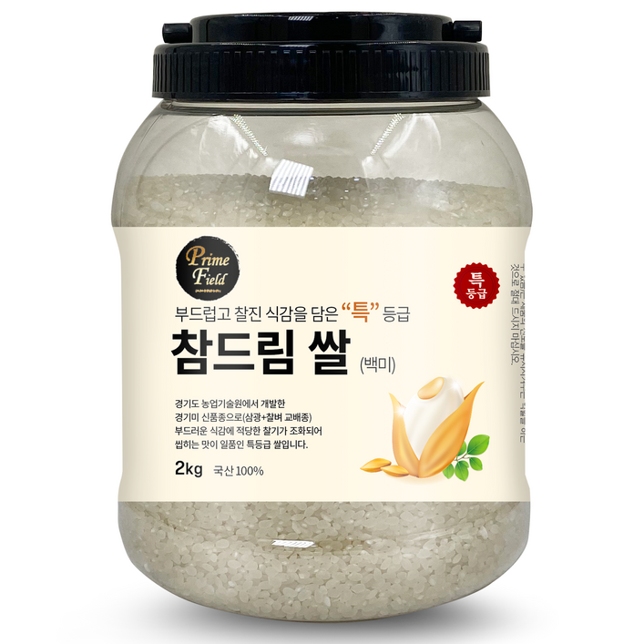 Prime Field 2024년산 햅쌀 경기 참드림 백미, 2kg, 1개