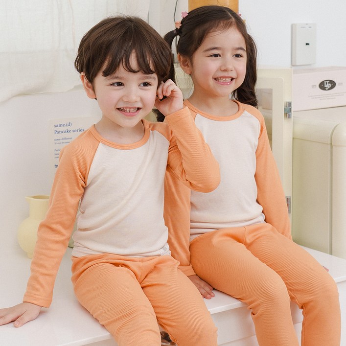 보누맘 나그랑 기모 골지 실내복 상하의 세트