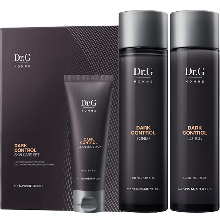 닥터지 옴므 다크 컨트롤 토너 150ml + 로션 150ml + 클렌징폼 70ml 세트