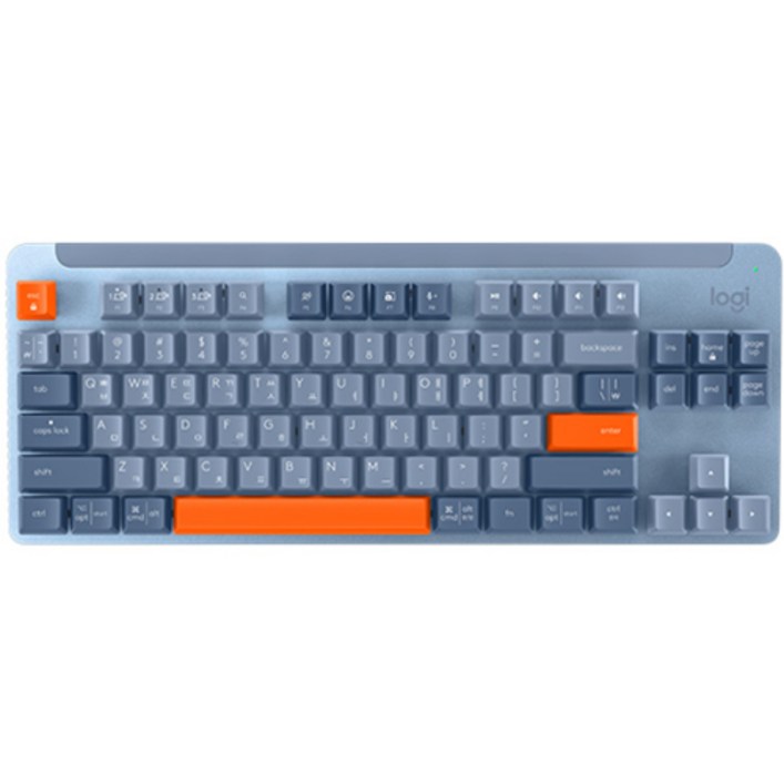 로지텍 SIGNATURE K855 무선 기계식 TKL 텐키리스 키보드, 블루그레이, 920011223, 적축
