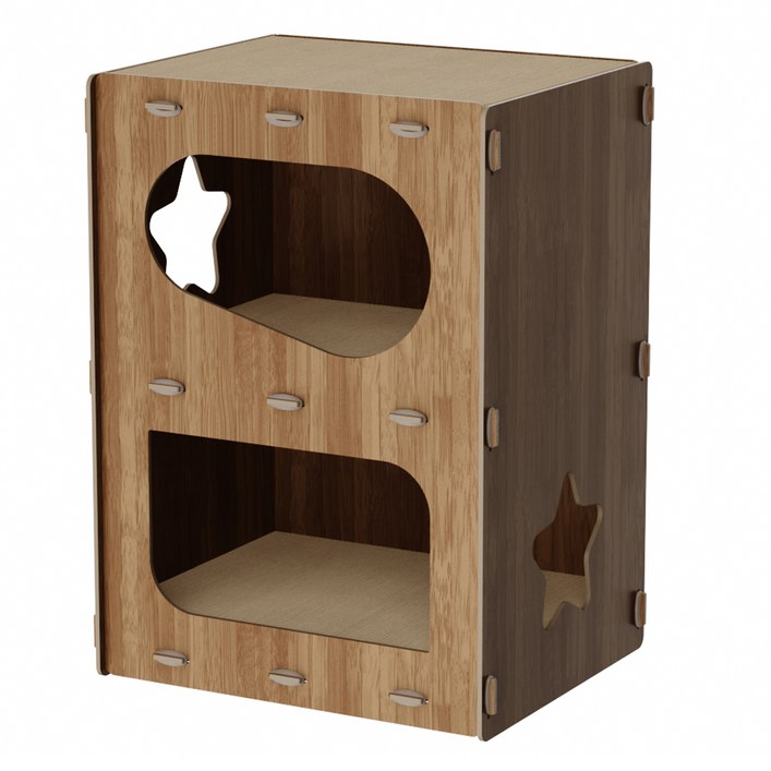 루어캣 고양이 마호가니 숨숨집 복층 스크레쳐