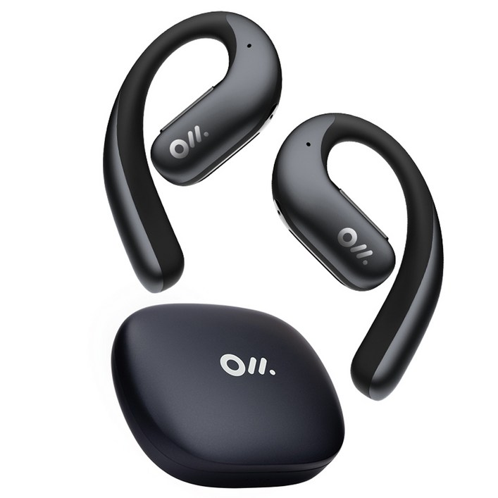 올라댄스 OWS 프로 오픈형 무선 공기전도 블루투스 이어폰, OLA07, 블랙
