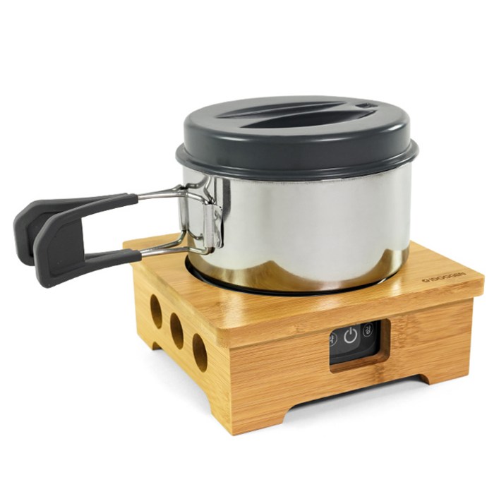 아이두젠 캠덕션 휴대용 캠핑 인덕션  코펠  우드 받침대 세트