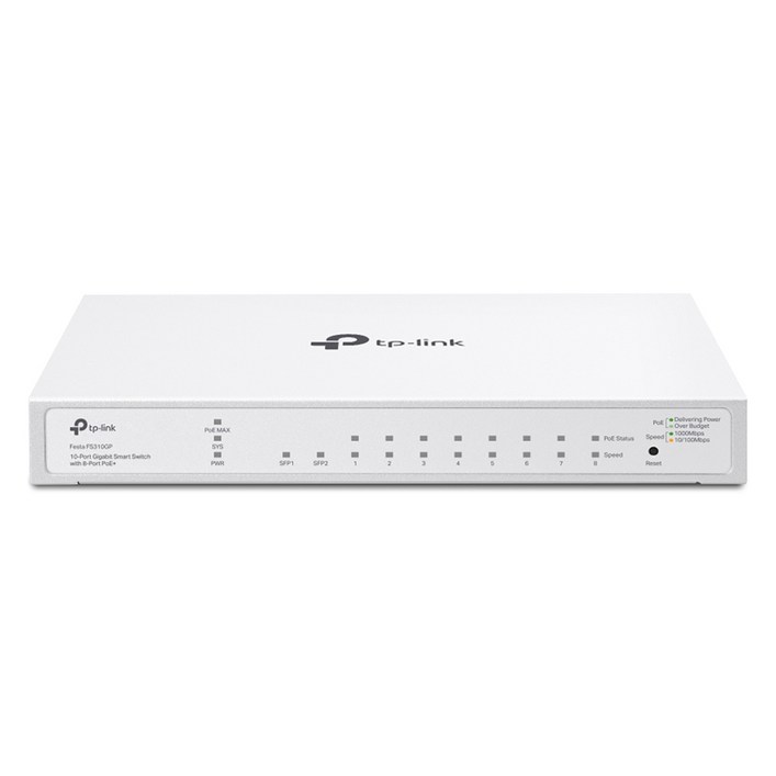 티피링크 기가비트 스마트 스위칭허브 8포트 PoE SFP 2포트, Festa FS310GP, 1개