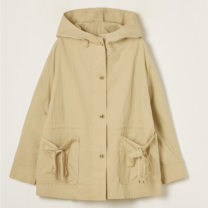 로엠 여성용 후드 미디 점퍼