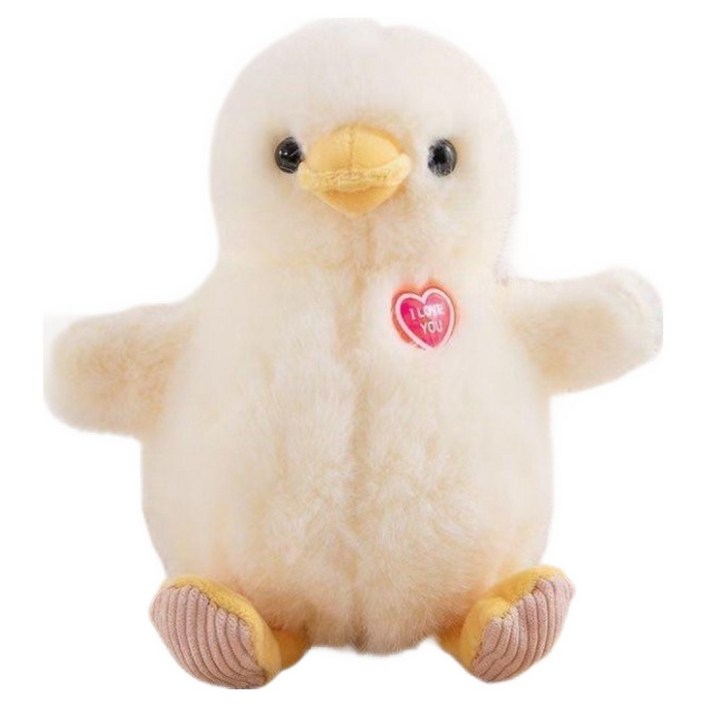 밀알컴퍼니 모찌 애착 인형, 러블리 하트 병아리, 1개, 25cm