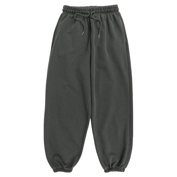 일루소 남녀공용 600G 피그먼트 워싱 밴딩 조거팬츠