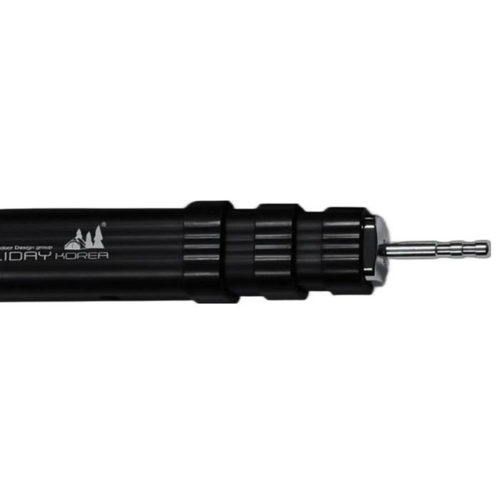 홀리데이코리아 캠핑 타프 슬라이드 폴대 울트라진 사이드폴 블랙